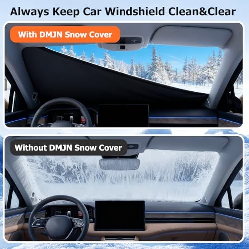 [2026 Upgraded] Windshield Cover for Ice and Snow [Full Coverage Winter Medium