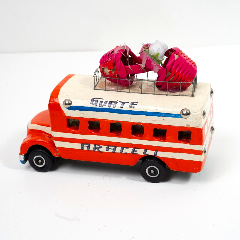 Handcrafted Guatemalan Chicken Bus Miniature 🇬🇹