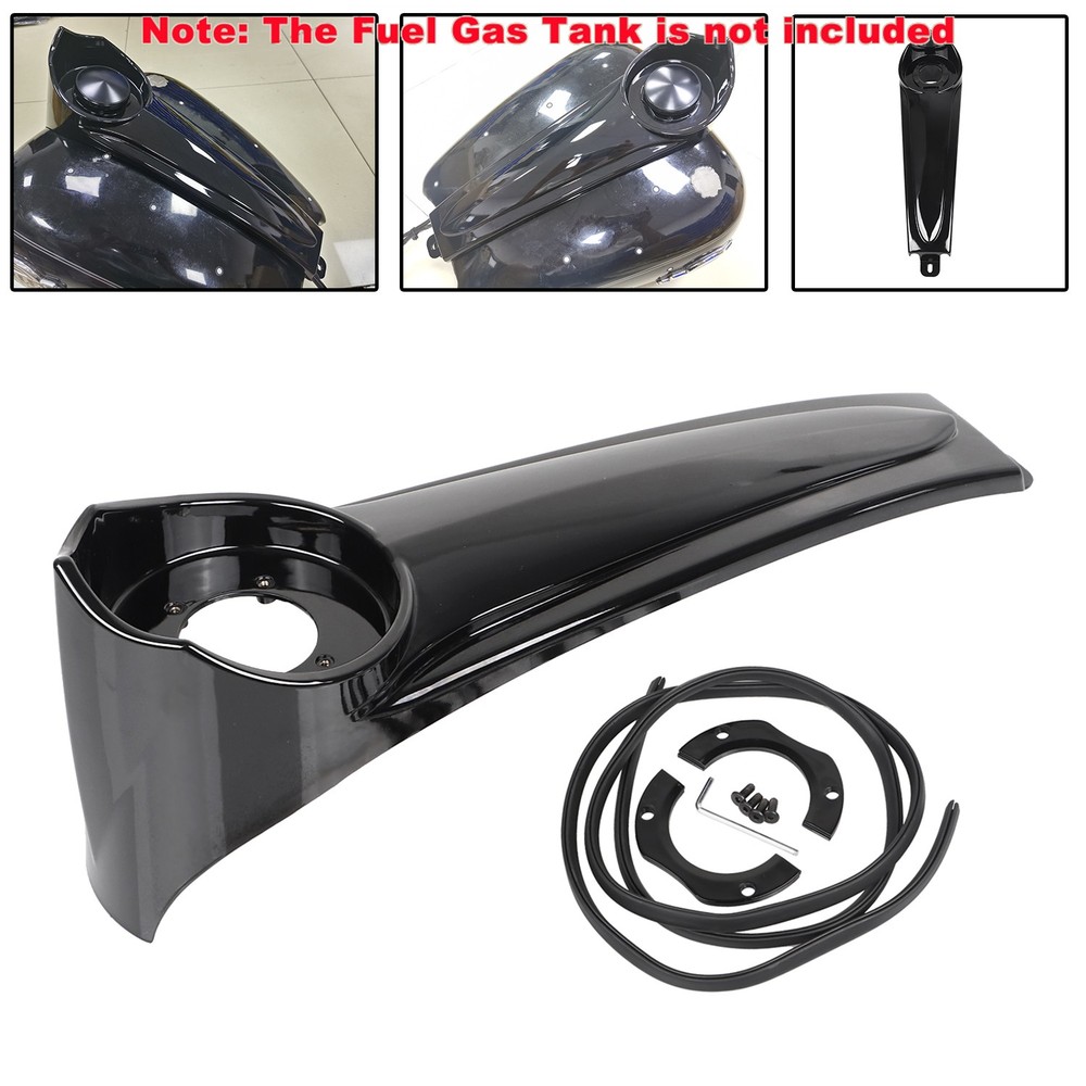 Black Stretched Dash Panel For Harley Touring Electra Glide Classic FLHTC FLHT