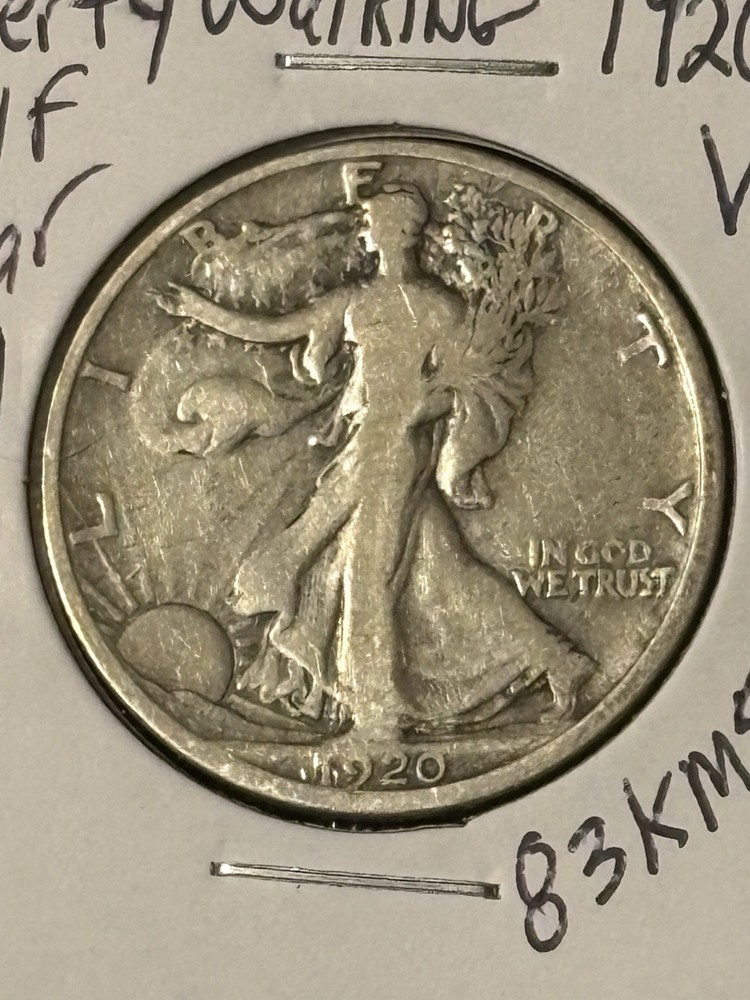 1920-D Liberty Walking Half Dollar VG