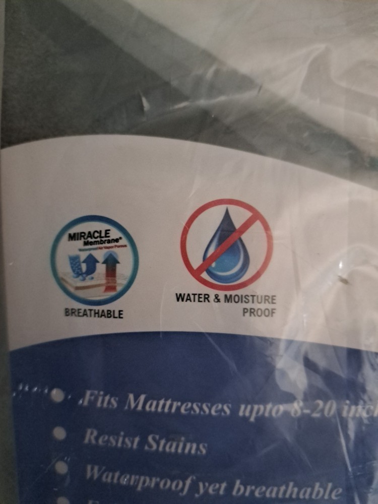 Mattress Protector -Twin bed -Niagara Sleep Solution Waterproof Smooth Jersey 🔥