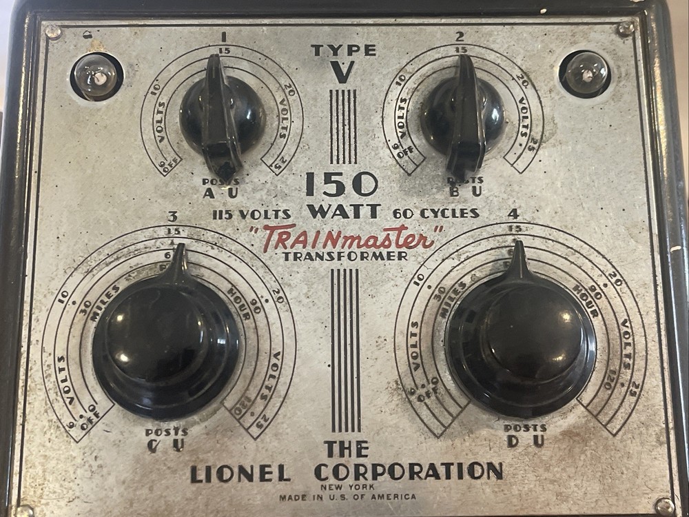 Lionel Type V 150 Watt TRAINmaster Transformer
