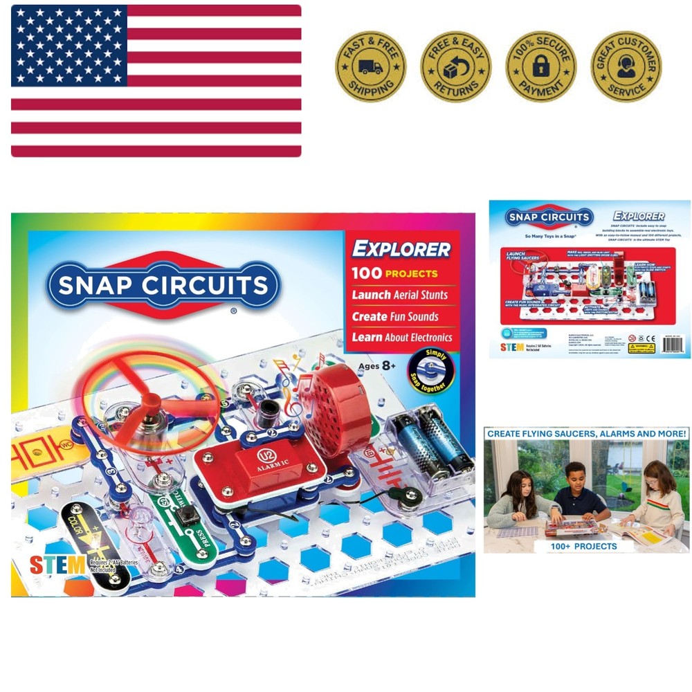 Jr. SC-100 Electronics Exploration Kit, Over 100 Projects, Full Color Project...