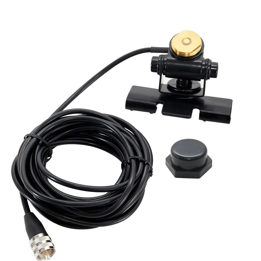 Anina Adjustable NMO Antenna Lip Hatchback Mount base+rain cap, black