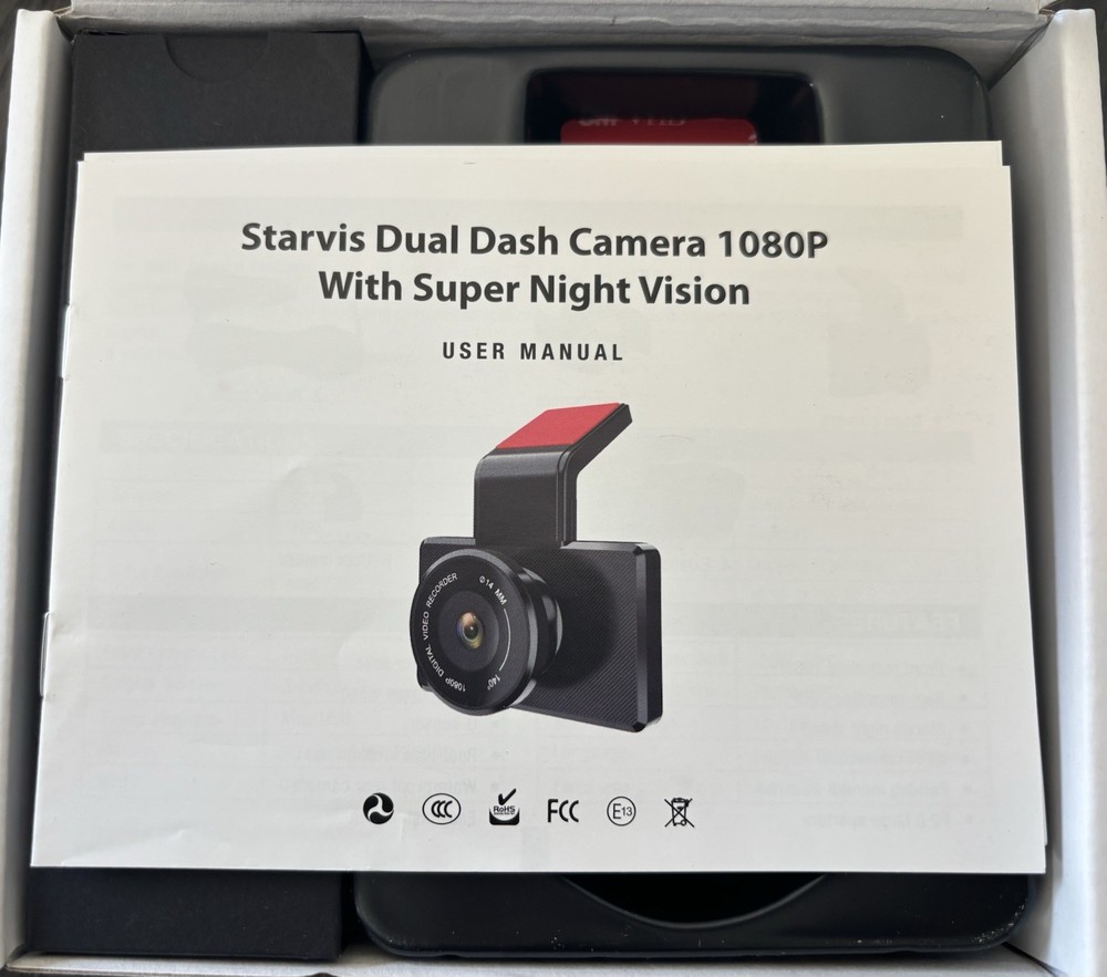 Starvis Night Vision Dash Camera HD 1080P