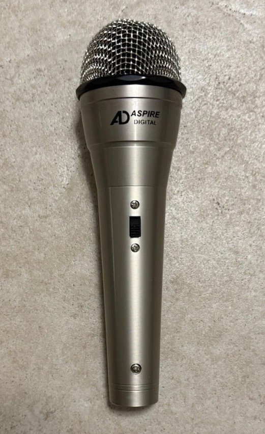 Aspire AD Digital Silver Hand Held Wired XLR Microphone Tested