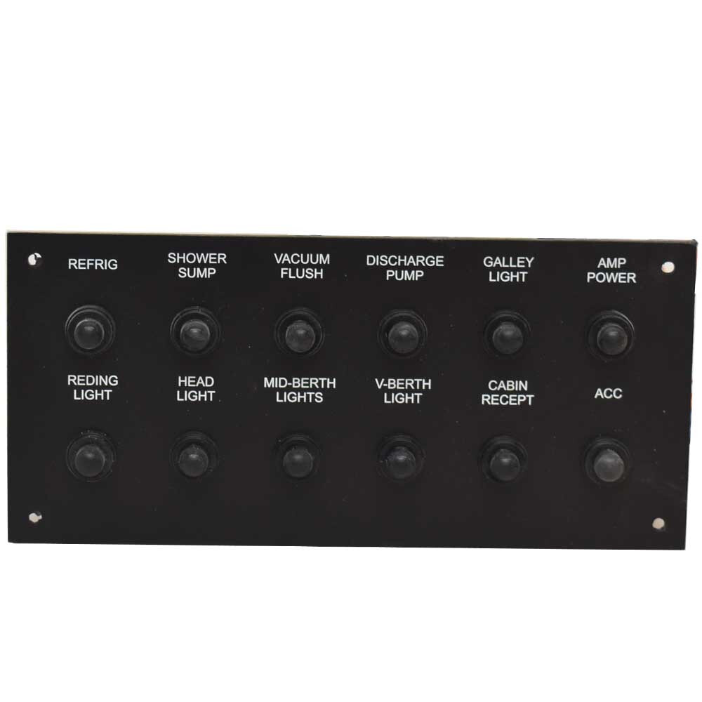Sailfish Boat Breaker Switch Panel 61-5427 | 320 Express DC Plastic
