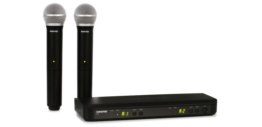 BLX288/PG58 Handheld Wireless Microphone System Come with 2 Microphone US