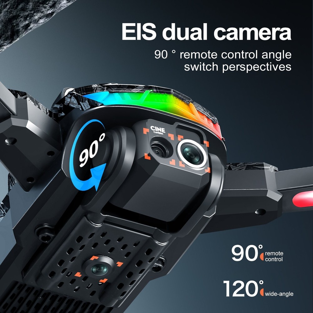 Drone WIFI FPV 4K Dual Camera Obstacle Avoidance Remote Control with Screen S160