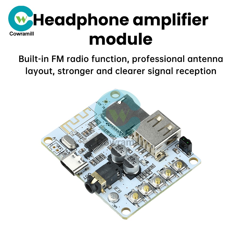 Bluetooth 5.4 Audio Receiver Board mp3 Lossless Decoder Decoding Module Type C
