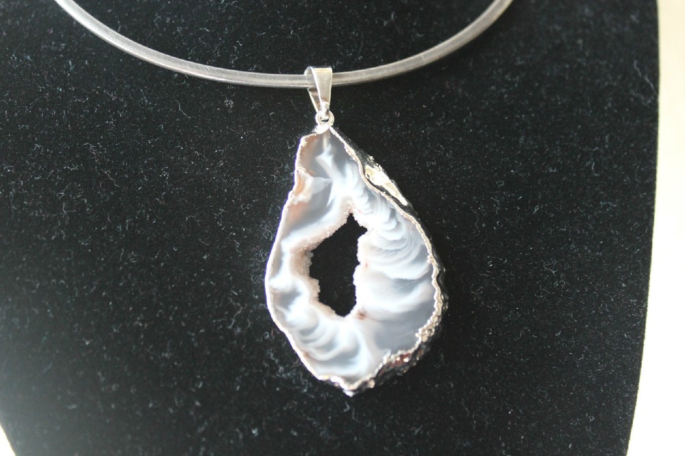Geode Slab Pendant from Brazil R247