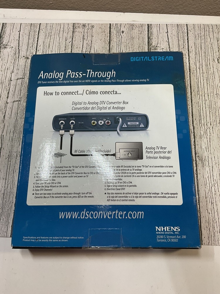 Digital Stream DTX9950 Analog Pass-Through DTV Converter