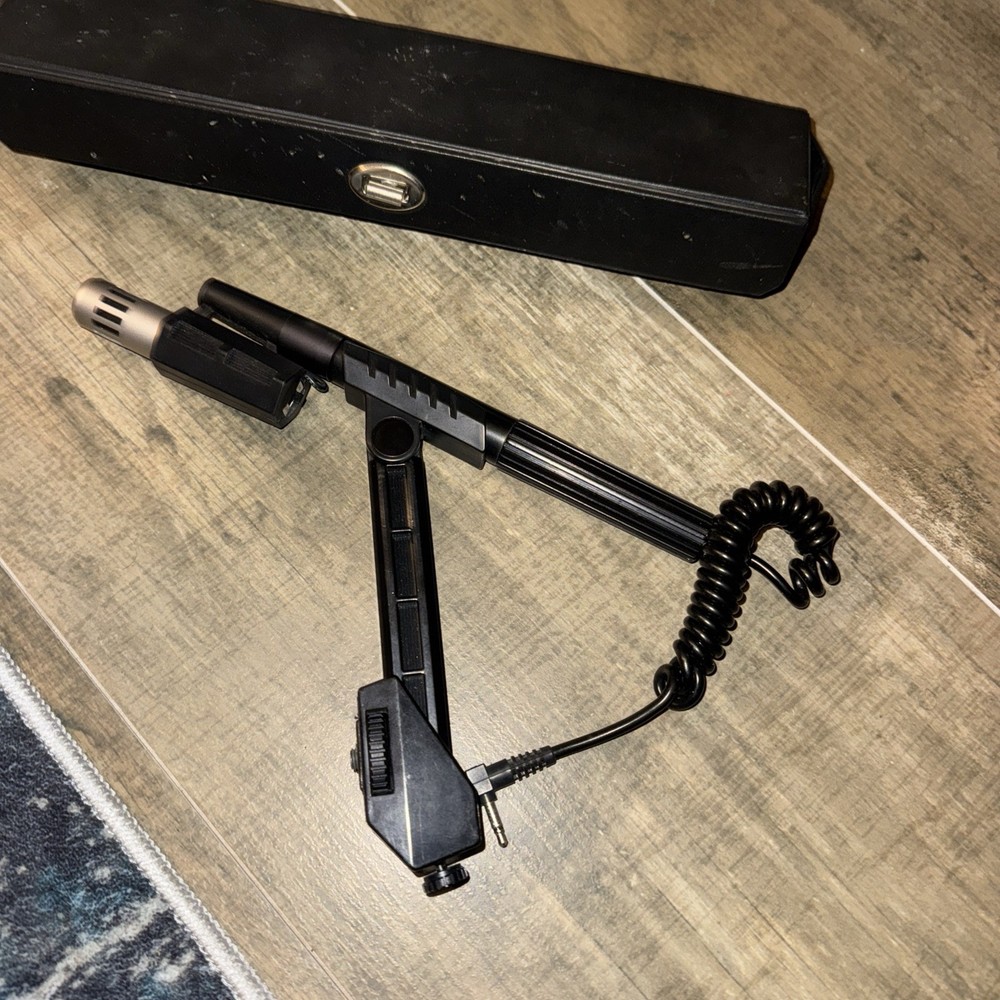 Vintage GAF Gooseneck Microphone with Inline Volume Control & Case