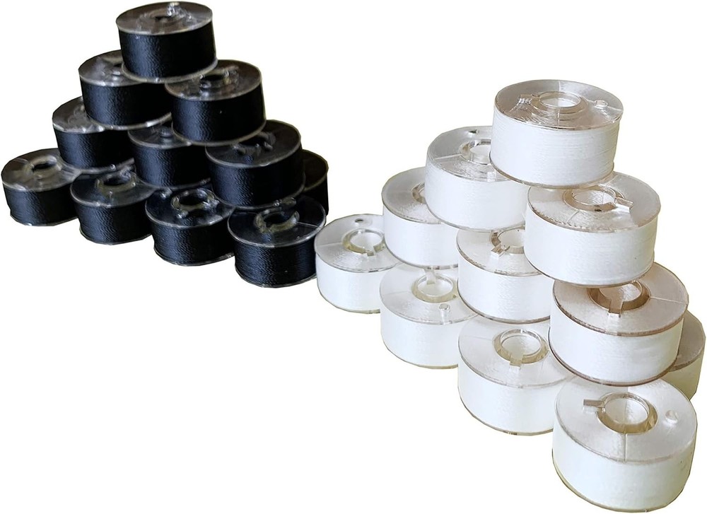 Enhanced 144 Prewound Bobbins - 60 WT Polyester for Top Loading Embroidery Needs