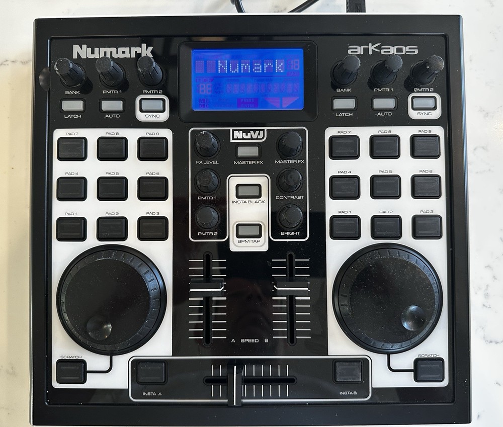 Numark NUVJ Arkaos Video Mixer Controller- Includes Instructions and Software