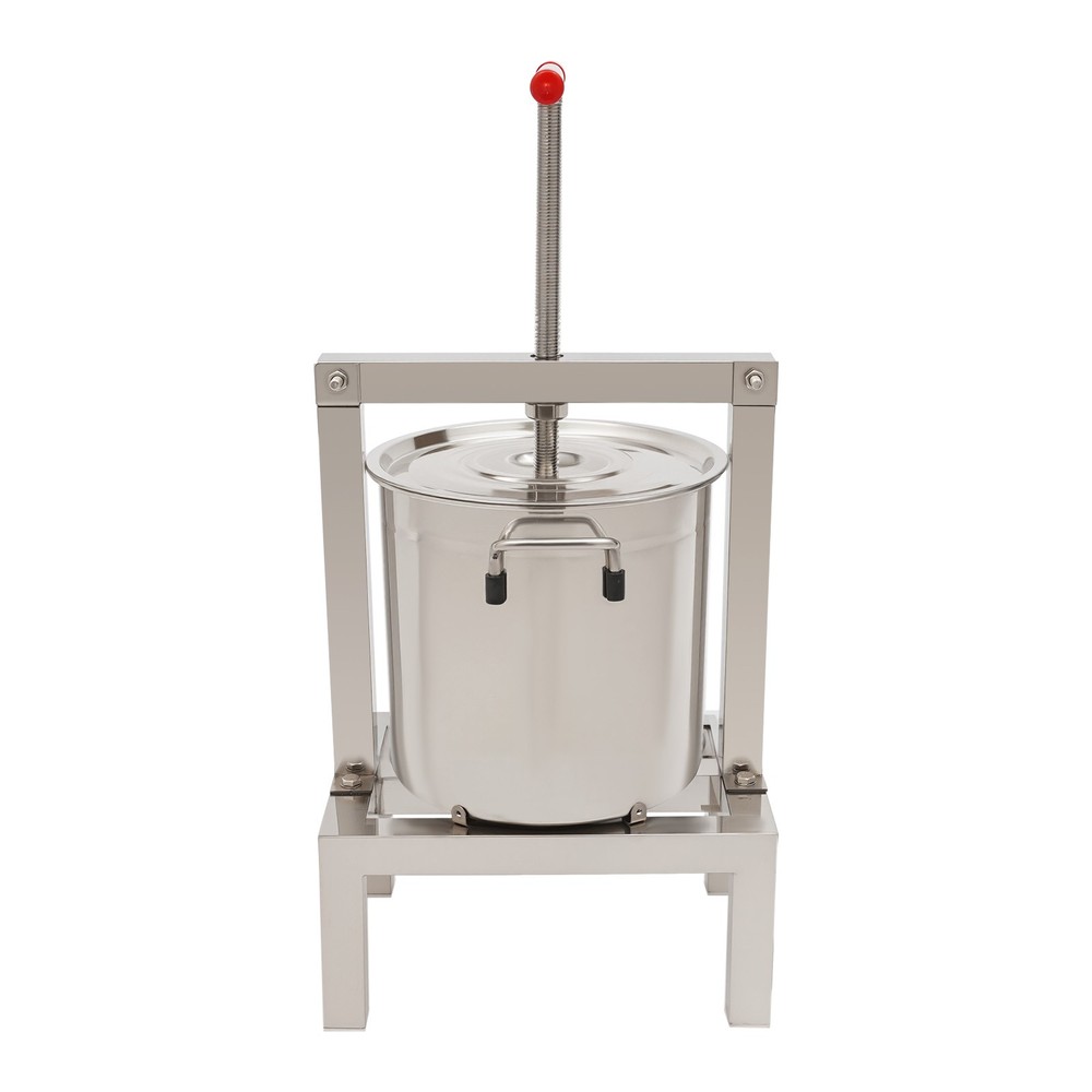 Manual Fruit Juicer Grape Wine Juice Maker Extractor 10L with Press Handle