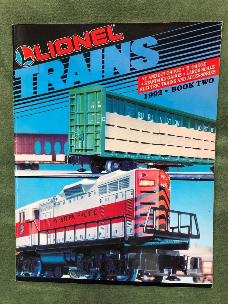 Lionel Train Catalogs 1992 Book One, Book Two, & Stocking Stuffer