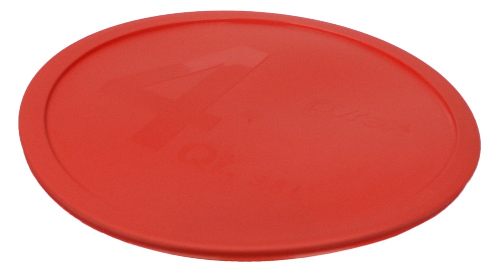 Pyrex 326-PC Red Round Plastic Storage Replacement Lid Cover