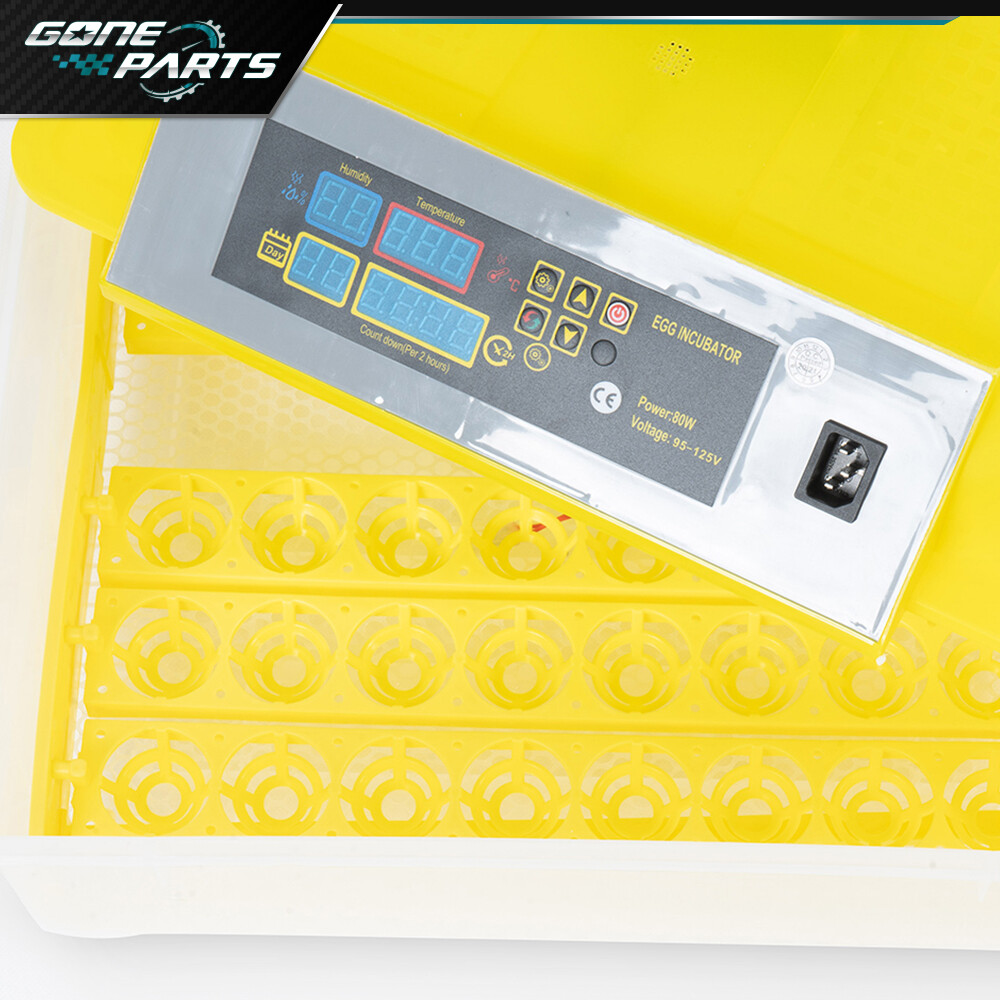 For 48 Digital Egg Incubator Hatcher Automatic Egg Turning Temperature Control