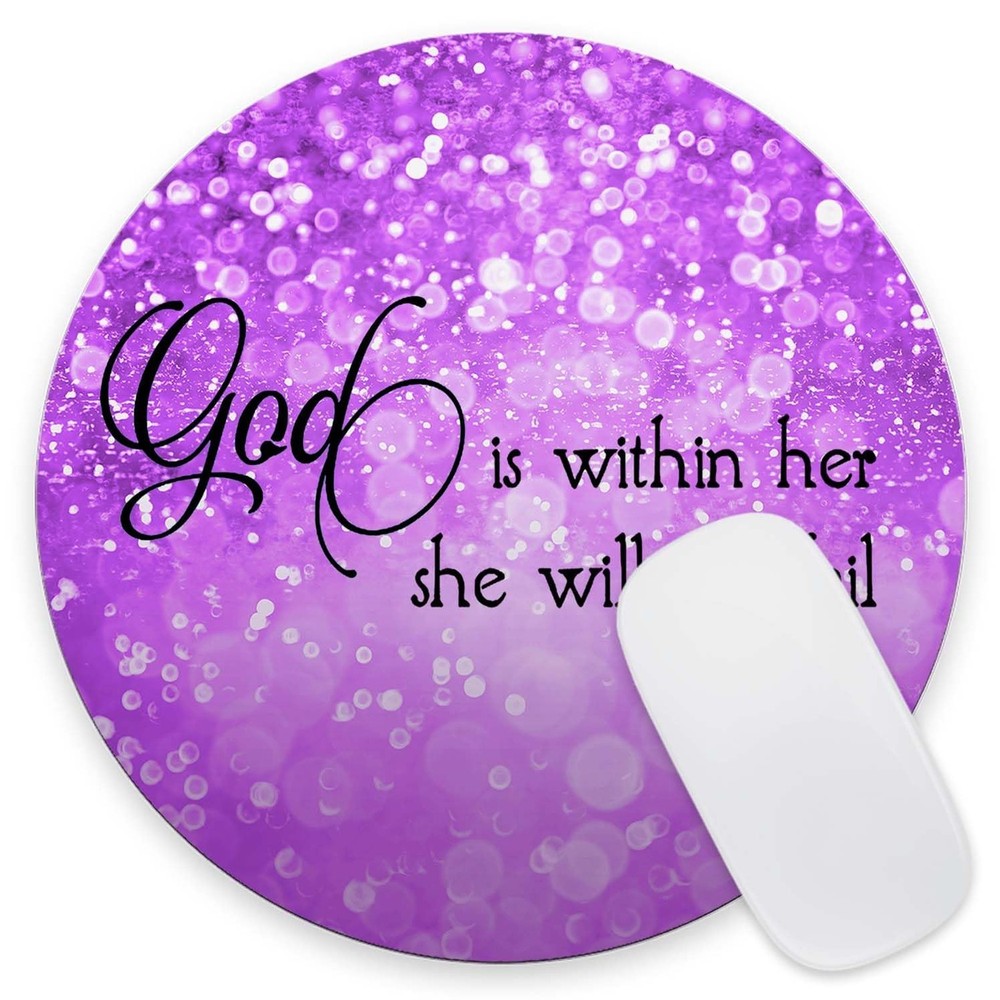 Mouse Pad, Mouse Mat Round Mouse Pad Non-Slip Rubber Base Round Mousepad for ...