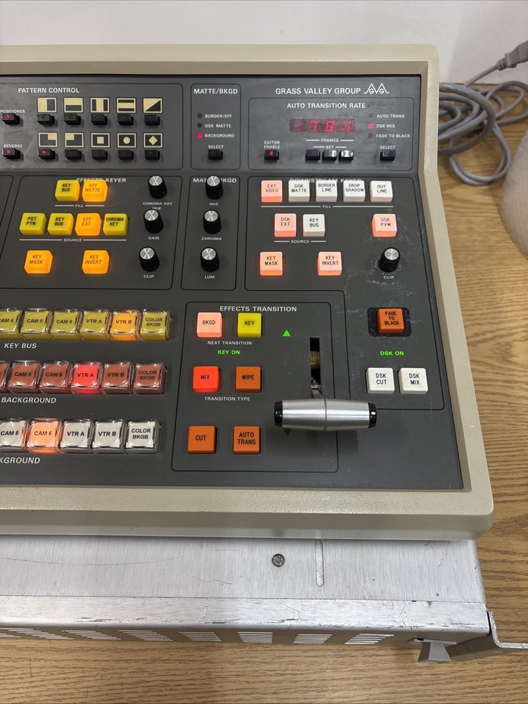 Grass Valley Group Model 100 Switcher w/Electroincs Frame ***Powers On