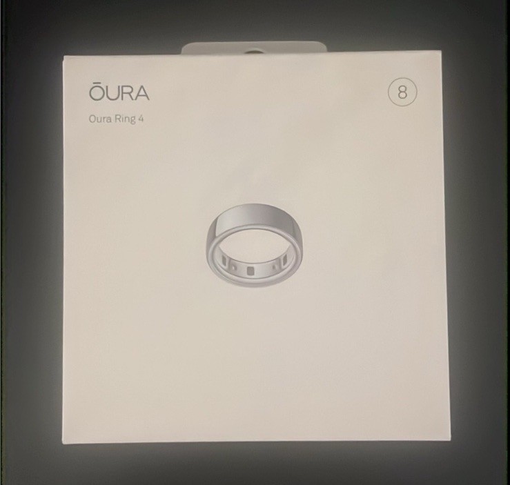 Oura Ring Gen 4 Smart Ring Size 8 Activity Tracker SILVER - New/Sealed!