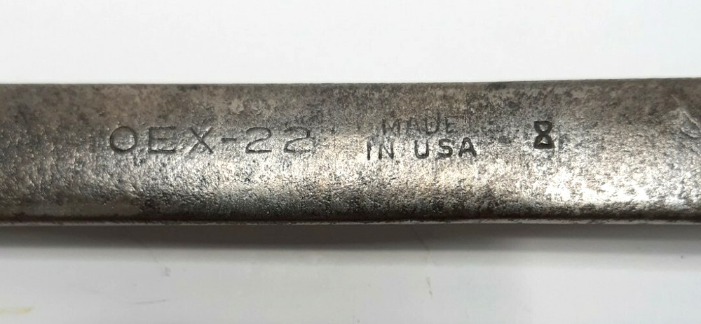 Vintage Snap~On Tools 11/16" Combination Wrench OEX~22 With 1948 Date Code