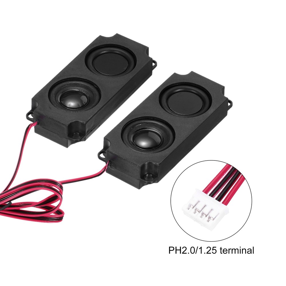 2 Pcs 5 Watt 8 Ohm Double Mini Speaker with Terminal Wire