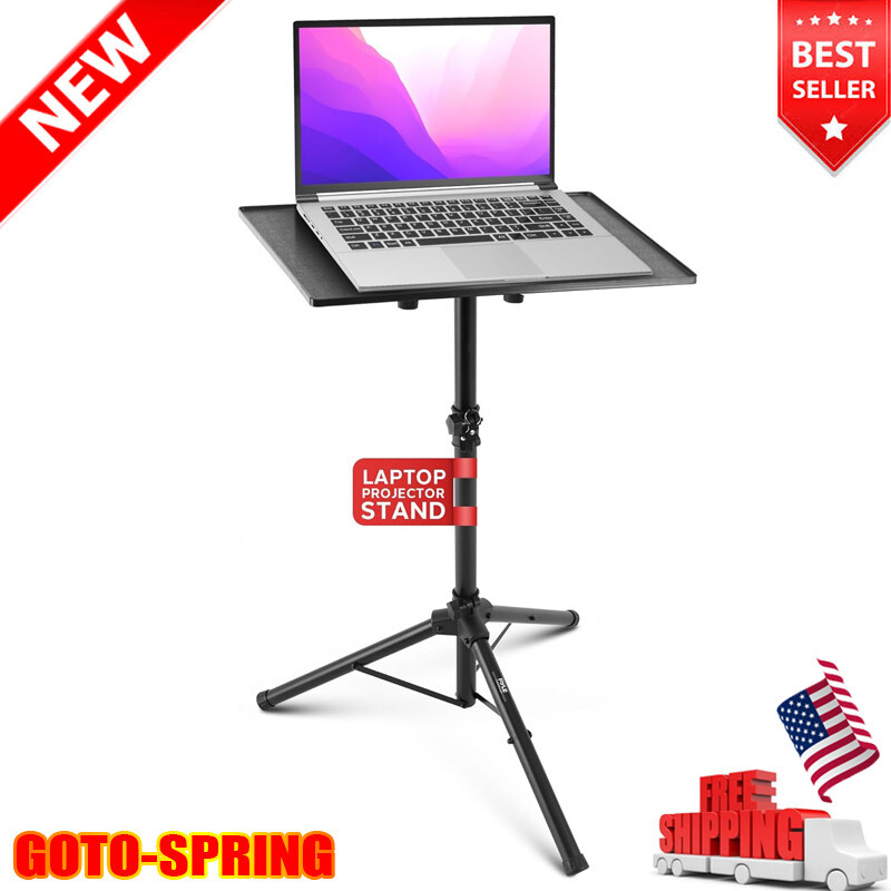 Universal Projector Tripod Stand Height & Angle Adjustable Heavy Duty Holder US