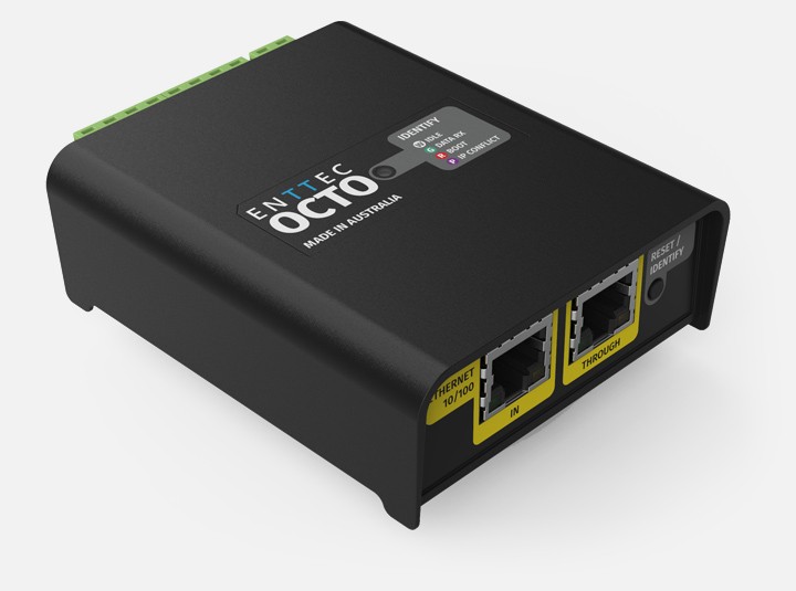 ENTTEC 71521 Octo 8-Universe DIN Rail LED Pixel Controller