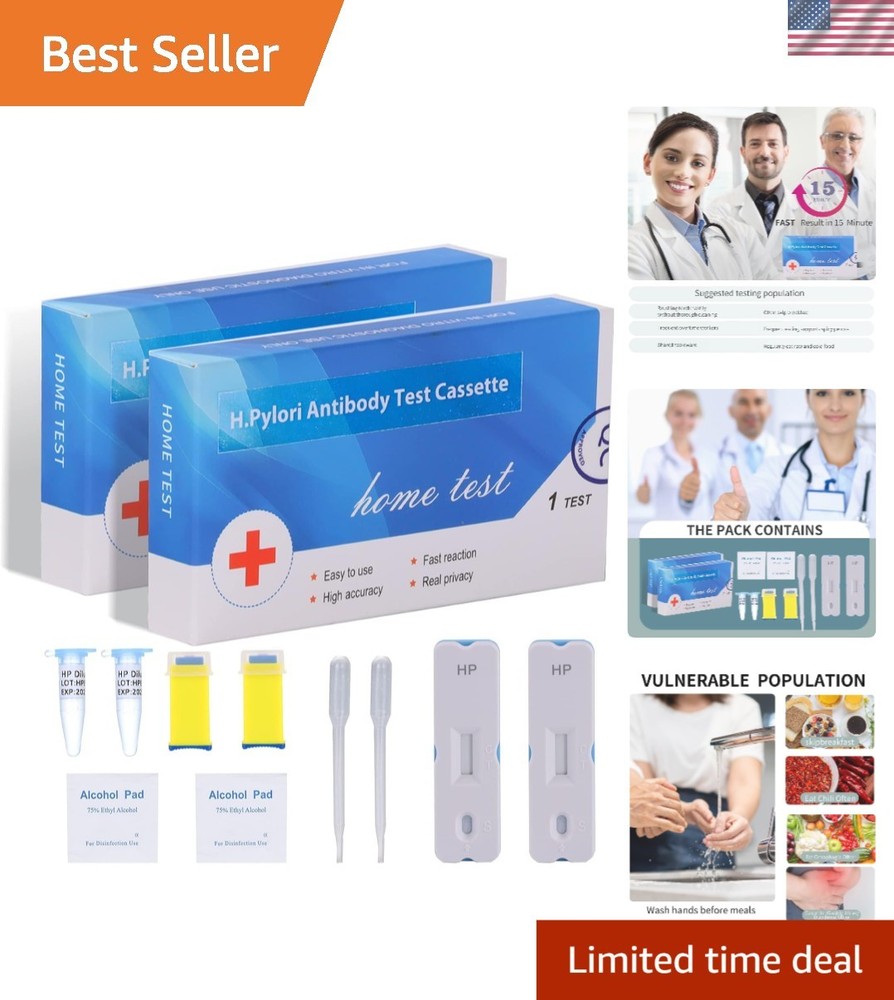 Helicobacter Pylori  Kit - Quick & Accurate 10-15 Min Home Testing