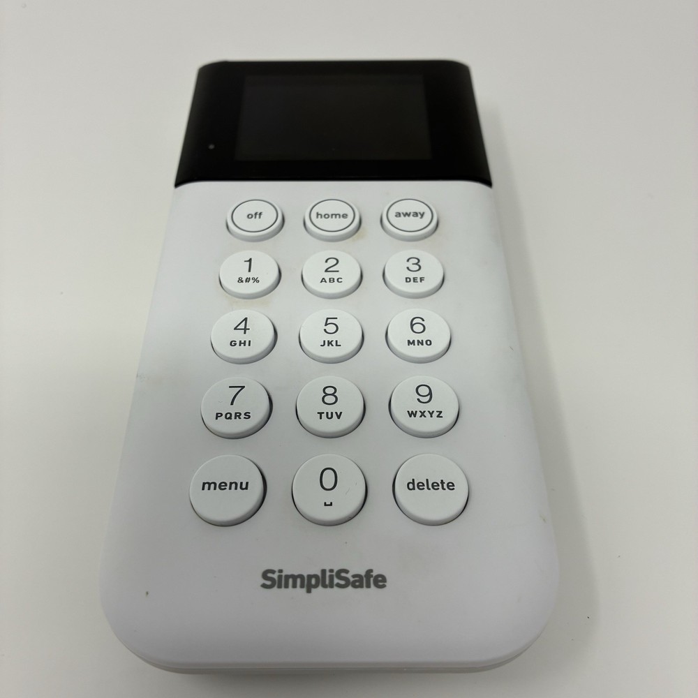 SimpliSafe Home Security System - Wireless Security Keypad KP3W SSKP3 - White
