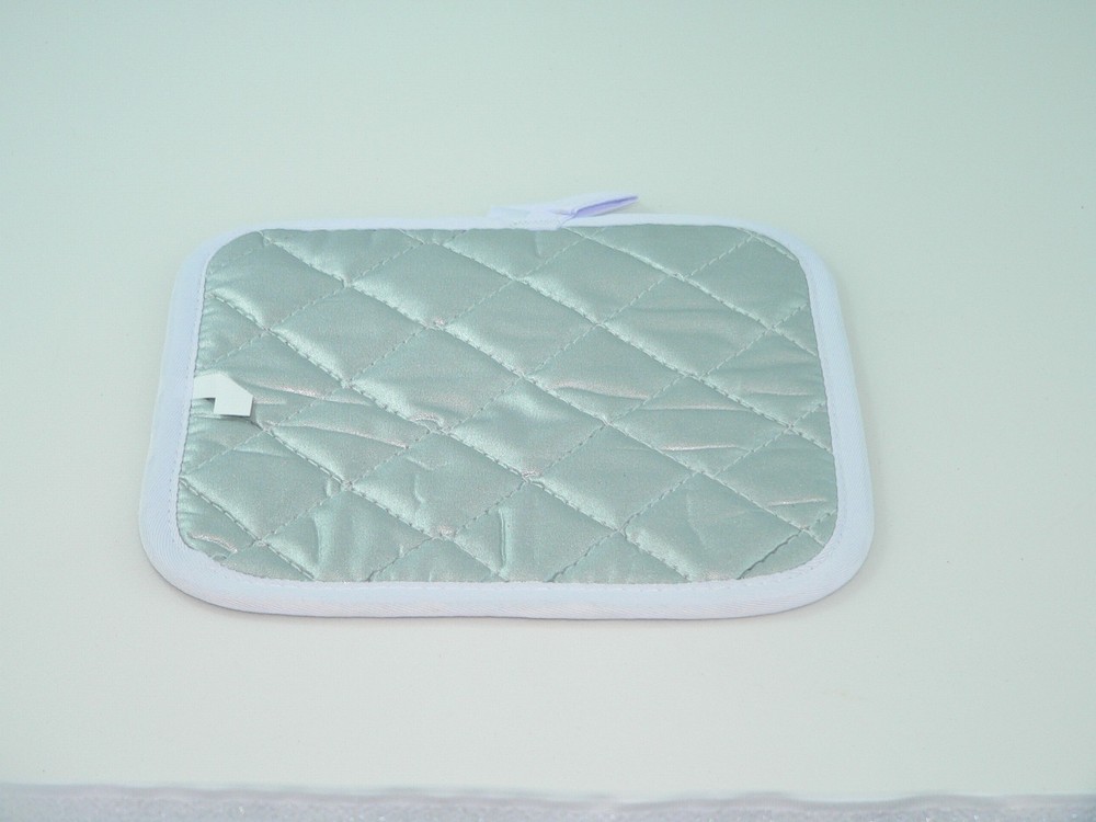 Handmade Mediterranean Lemon Quilted Potholder | 7x7 Kitchen Trivet Decor