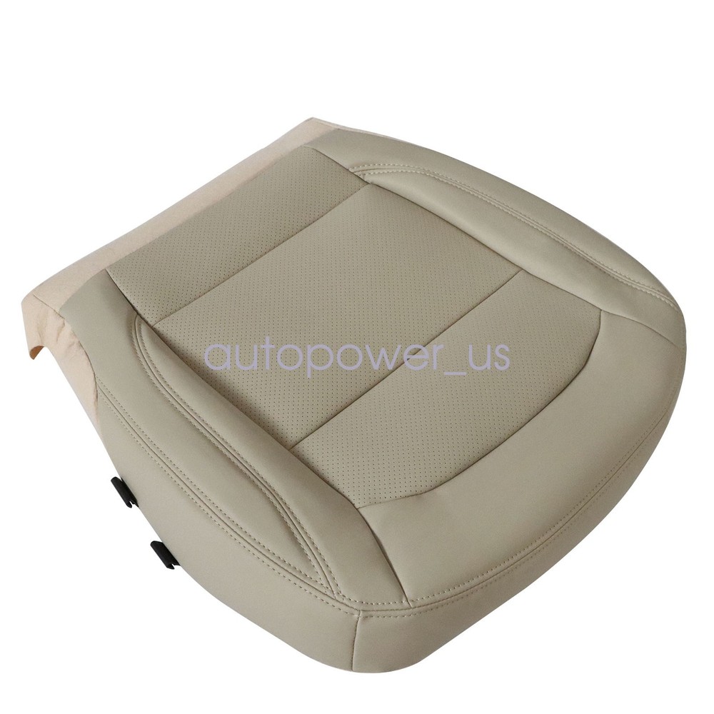 For 2016-2019 Ford Explorer Front Bottom Replacement Perf Leather Seat Cover Tan