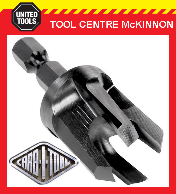 CARB-I-TOOL / CARBITOOL HPLG 08 1/4” TIMBER PLUG CUTTER WITH ¼” HEX SHANK
