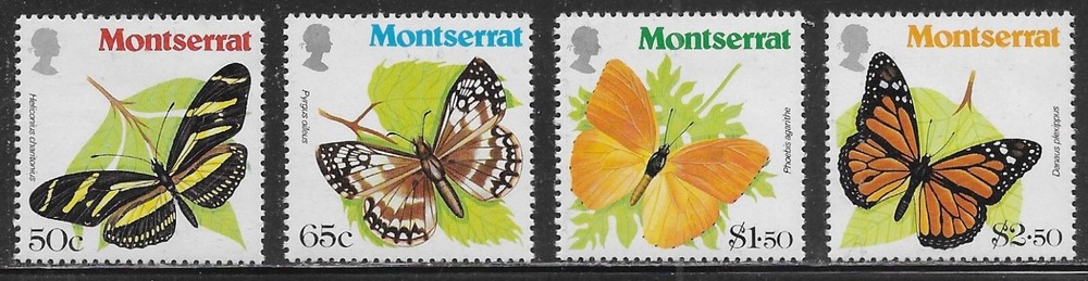 Montserrat Scott #'s 441 - 444 MNH