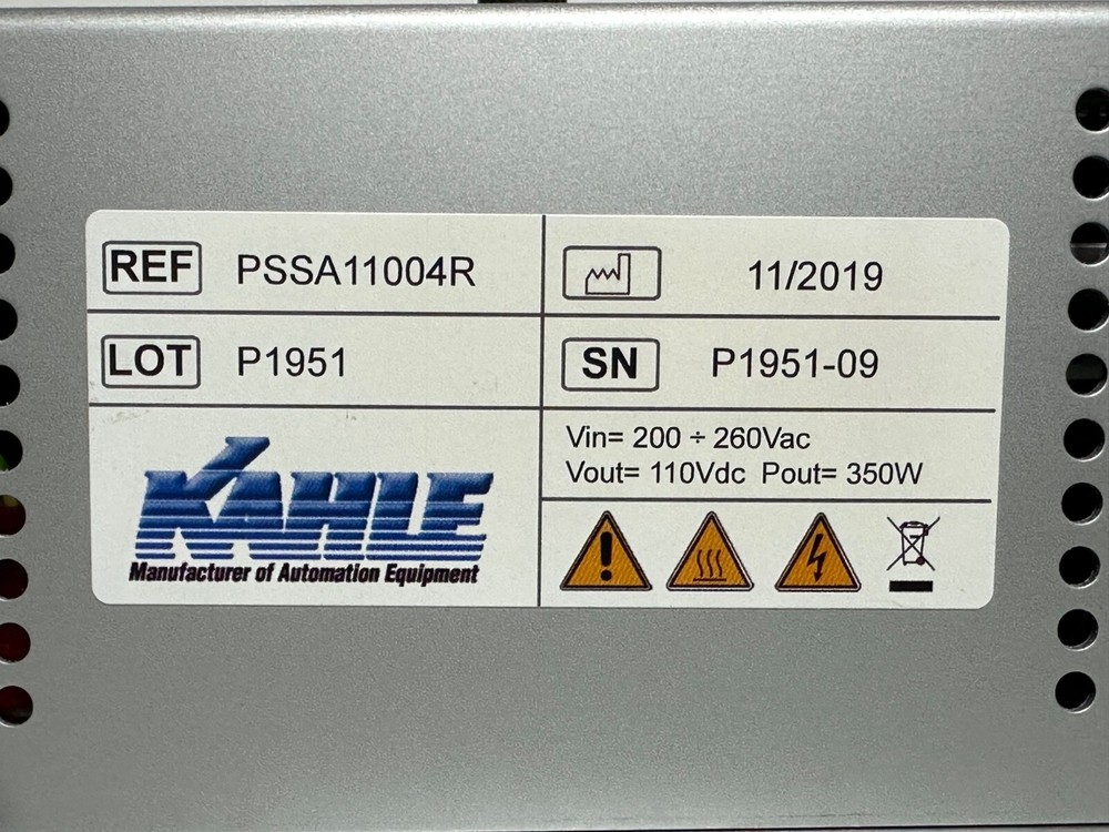 Kahle Automation Analogic Regulator / Vibratory Feeder Control PSSA11004R New!