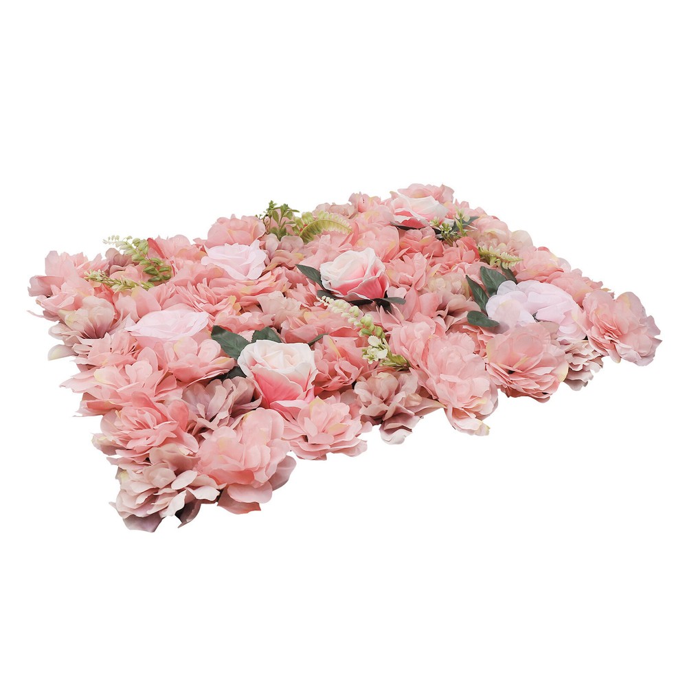Artificial Wedding Silk Flower Wall DIY Floral Panels Wall Panels Backdrop 12Pcs