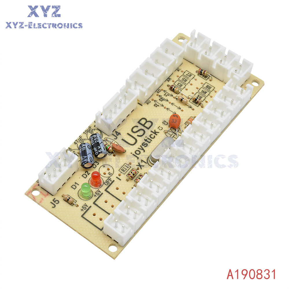 USB Encoder Zero Delay Arcade PC to Joystick MAME 5Pin Sanwa Push Button cable