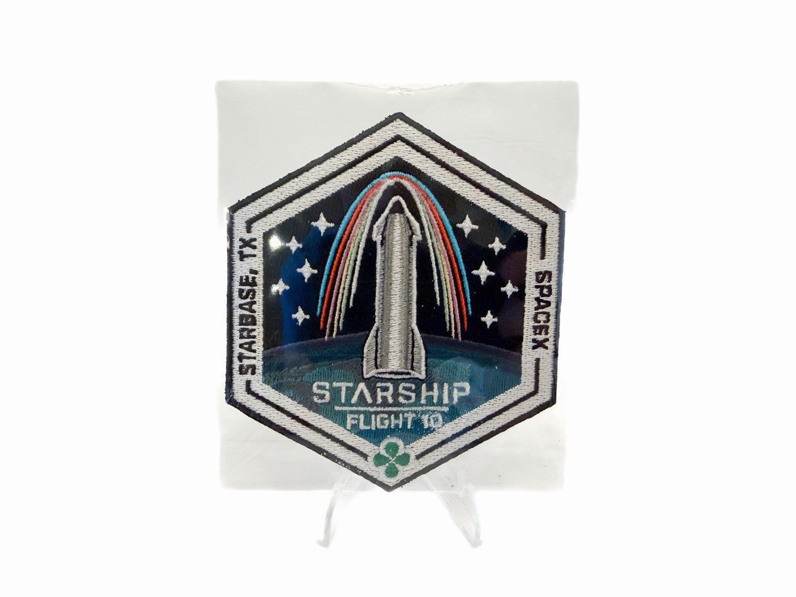 SpaceX Starship Flight 10 Super Heavy Booster Blue Ablative Relic Cork & Patch