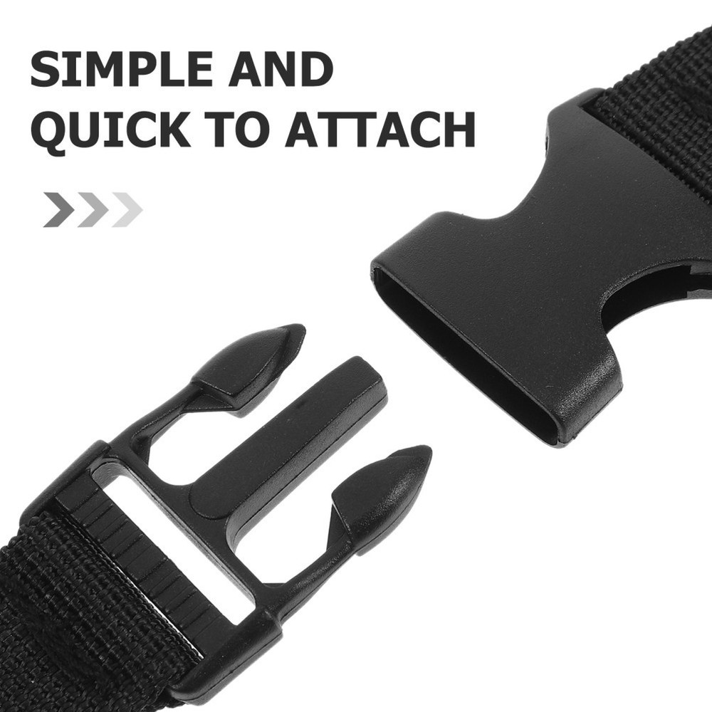 Polyester Adjustable Backpack Chest Strap With Buckle Non Webbing Support