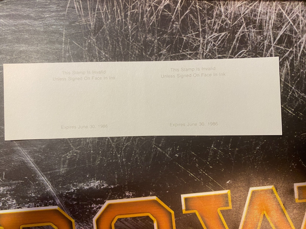 1985 Arkansas State Duck Stamp, unperforated Pair