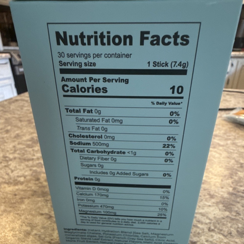 Instant Hydration Electrolyte Drink Mix Cotton Candy 30 Pack Zero Sugar