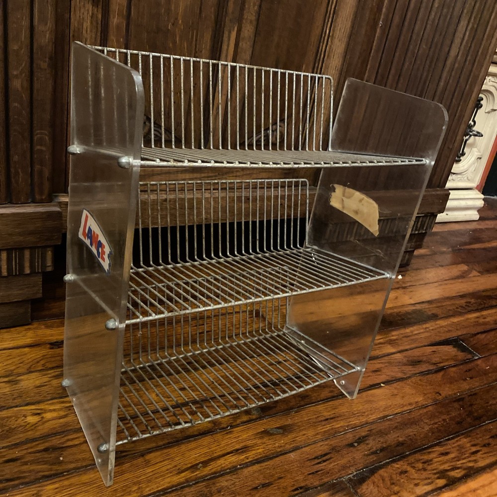 Vintage Lance Snacks Wire Display Rack 8x15x17"