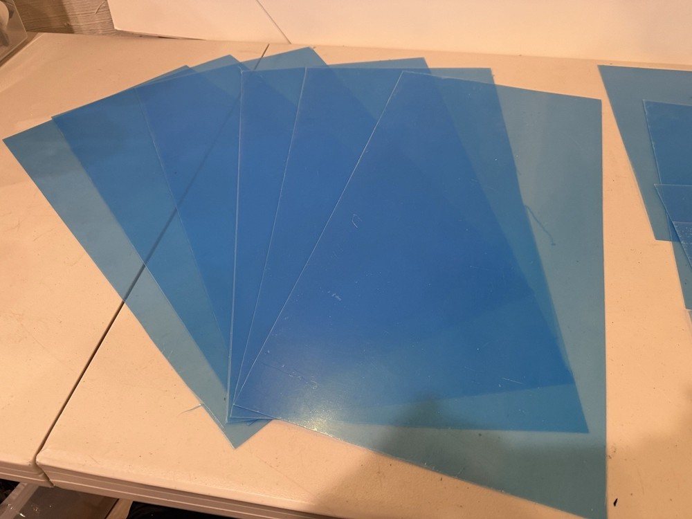 6+ PCS PETG Plastic Sheet - 0.020" thick - Clear - 12" x 24" - Polyester Sheet