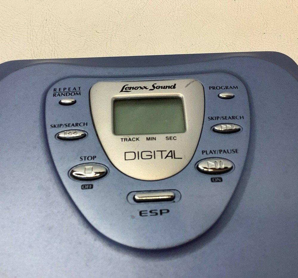 Lenoxx Sound Programmable CD Compact Disc Player Model BP-87 Blue