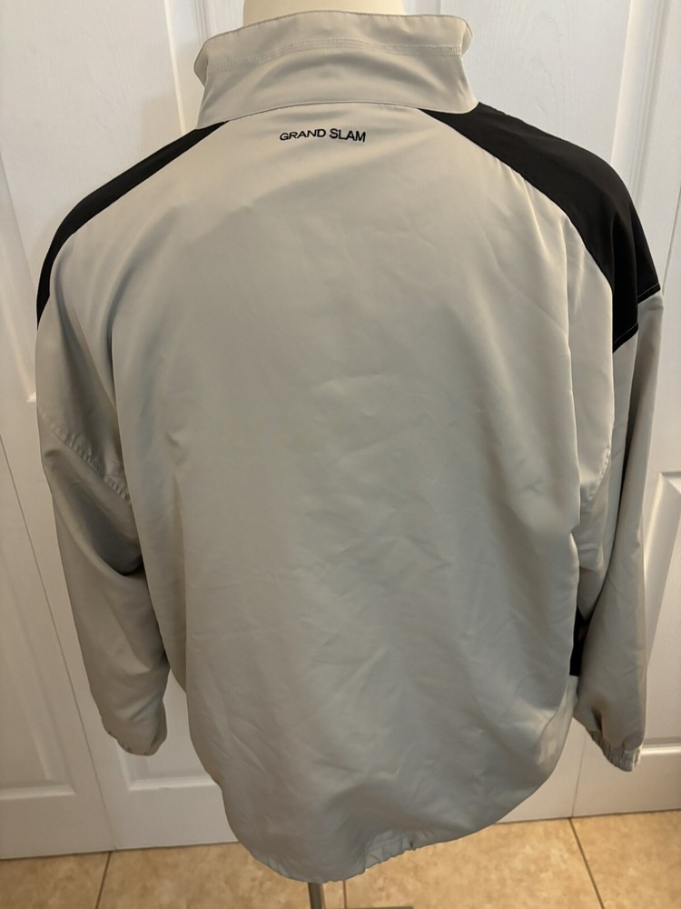 Grand Slam Jacket Men’s X Large Tan Quarter Zip Pullover Golf. Warm, Fall