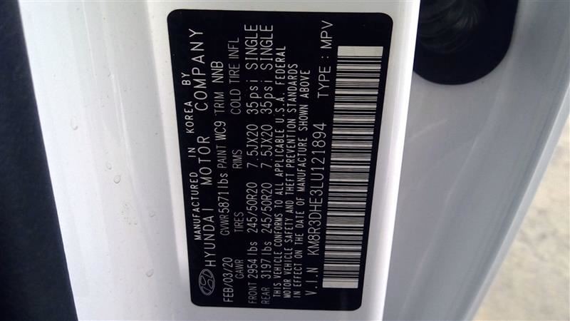 2020 Palisade Camera/Projector Sku#3646401