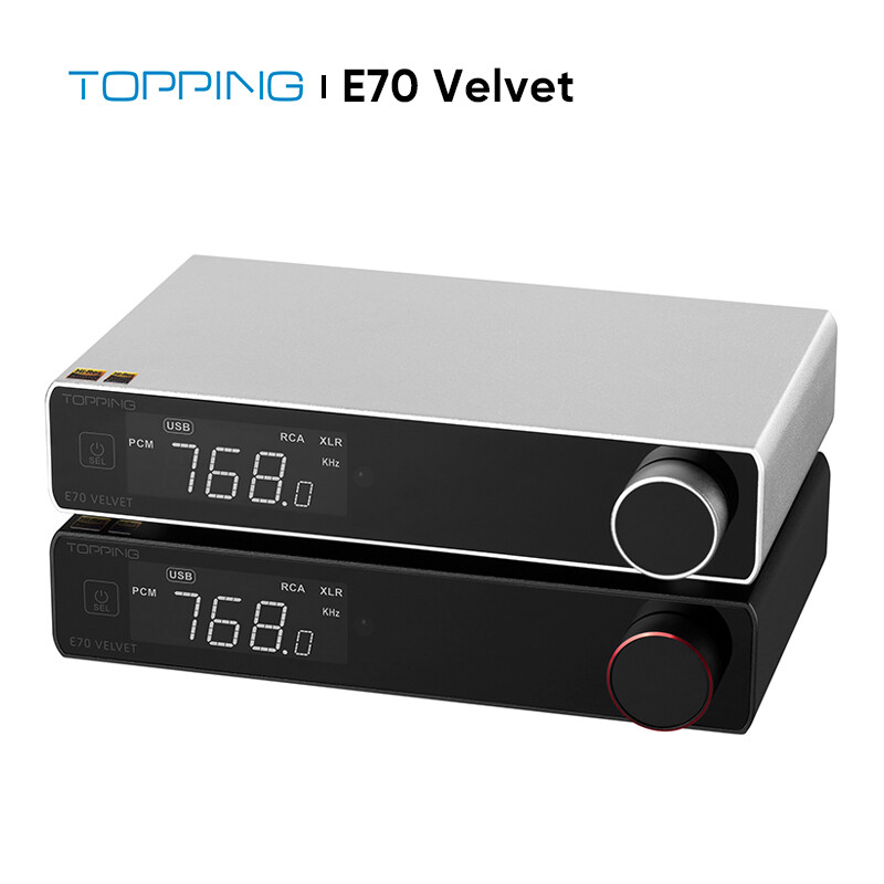 TOPPING E70 VELVET AK4191 AK4499EX USB DAC XMOS XU316 Bluetooth 5.1 LDAC Decoder