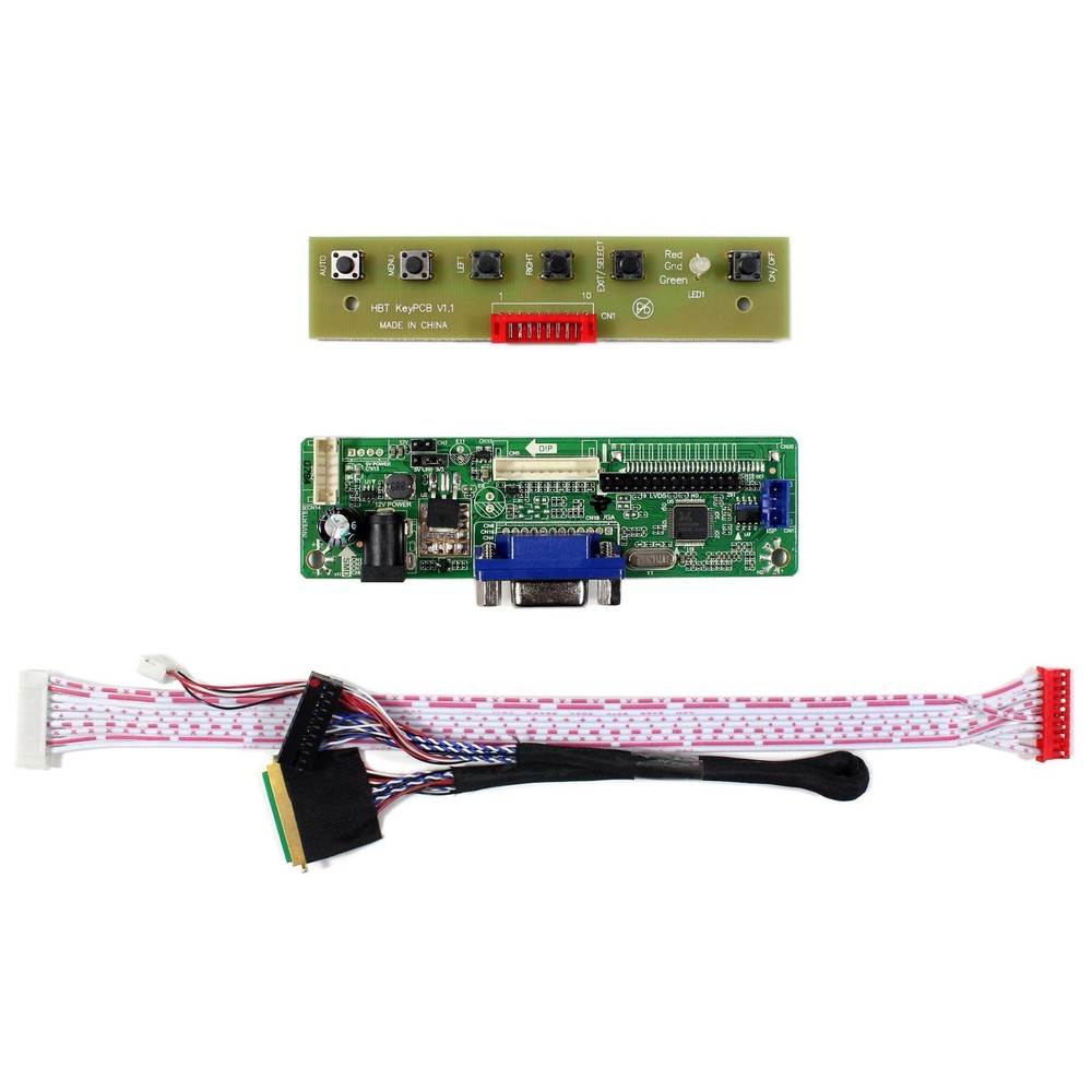 LCD Controller Board DIY LCD Monitor VGA LCD Driver Board Work For LCD Screen